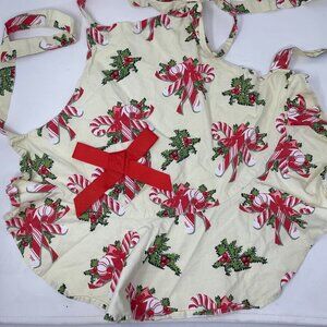 Jessie Steele Girls Christmas Candy Cane Apron